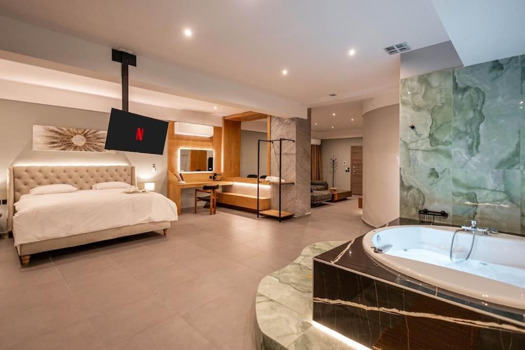Smaragdi Luxury Jacuzzi Apartment Noho Premium Living Athen Eksteriør bilde